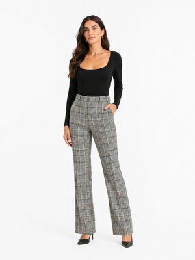 NWT BAUM UND PFERDGARTEN NENA HOUNDSTOOTH FLARED PANTS - 12